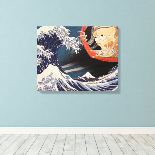 De fantoom bij de Grote Golf Canvas Afdruk (Insitu (Houten vloer))