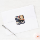 De fantoom bij de Grote Golf Vierkante Sticker (Envelop)