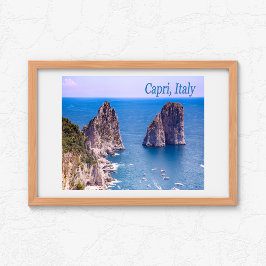 De Faraglioni rotsen van Capri, Italië Perfect Poster