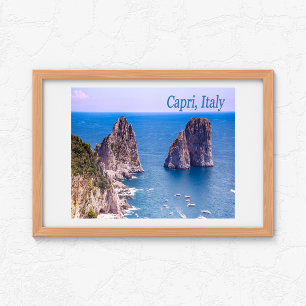 De Faraglioni rotsen van Capri, Italië Perfect Poster