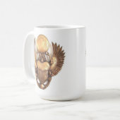 De faraonische gouden scarabee koffiemok (Voorkant links)