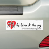 De Farmer en de Yogi Logo Bumpersticker (Op auto)