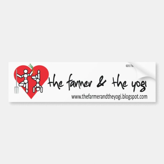 De Farmer en de Yogi Logo Bumpersticker (Voorkant)