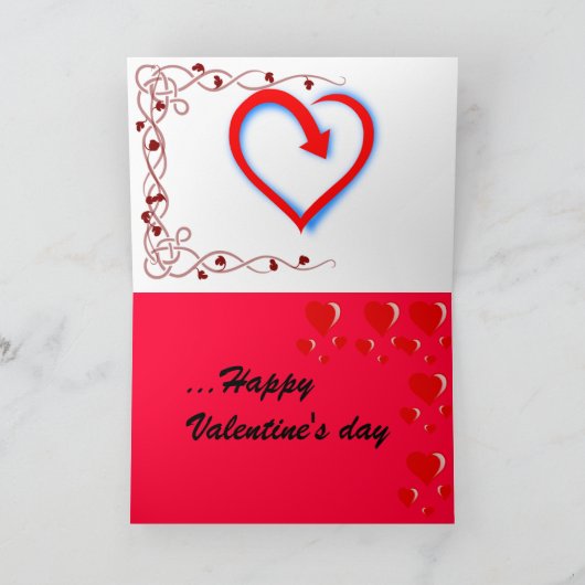 De Fascinatie van het hart Feestdagen Kaart (Binnen)