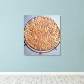 De fascschijf met onbekende significantie canvas afdruk (Insitu (Houten vloer))