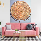 De fascschijf met onbekende significantie canvas afdruk (Insitu (Woonkamer))