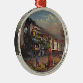 De Fast Mail Service Train van 1875 Metalen Ornament (Rechts)