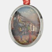 De Fast Mail Service Train van 1875 Metalen Ornament (Links)