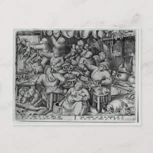 De Fat Kitchen van Pieter Bruegel de Ouder Briefkaart
