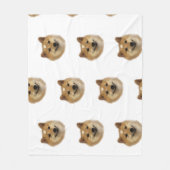 De Fat Shiba Inu Pattern Blanket Fleece Deken (Voorkant)