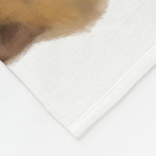 De Fat Shiba Inu Pattern Blanket Fleece Deken (Hoek)