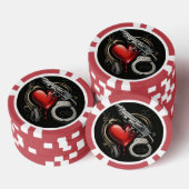 "De fatale fout van de liefde" Poker Chips (Opstapeling)
