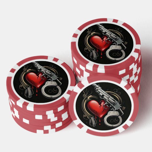 "De fatale fout van de liefde" Poker Chips (Opstapeling)