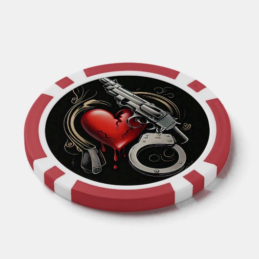 "De fatale fout van de liefde" Poker Chips (Enkel)
