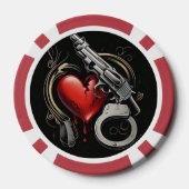 "De fatale fout van de liefde" Poker Chips (Achterkant)
