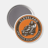 De fauteuil QB Cleveland Football Magnet (Voorkant / Achterkant)