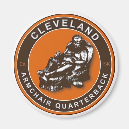 De fauteuil QB Cleveland Football Magnet (Voorkant)