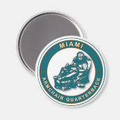 De fauteuil QB Miami Football magneet (Voorkant / Achterkant)