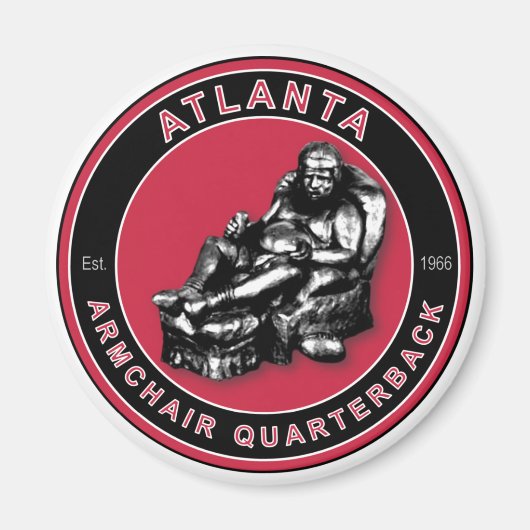 De fauteuil Quarterback - Atlanta Football Magneet (Voorkant)