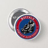 De fauteuil Quarterback Buffalo Football spelden Ronde Button 5,7 Cm (Voorkant /achterkant)