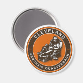 De Fauteuil Quarterback Cleveland Football Magnet (Voorkant / Achterkant)