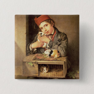 De favoriet vierkante button 5,1 cm