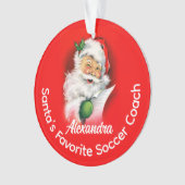 De favoriete aangepaste gepersonaliseerde sportcoa ornament (voorkant)