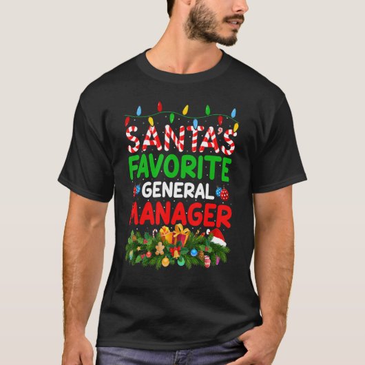 De Favoriete Algemene Manager Chr van de Manager v T-shirt (Voorkant)