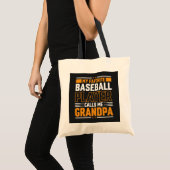 De favoriete Baseball Player roept me op tot opa Tote Bag (Voorkant (product))