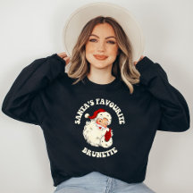 De favoriete brunette van de  kerstman