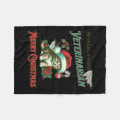 De favoriete dierenarts van mijn kind. Kerstvetera Fleece Deken (Voorkant (Horizontaal))