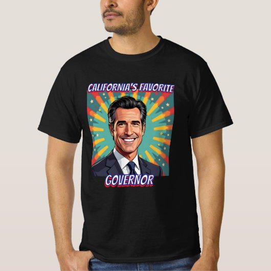 De favoriete gouverneur van Californië | Gavin New T-shirt (Voorkant)