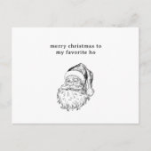 De favoriete Ho Funny Holiday Kaart van de Kerstma (Voorkant)