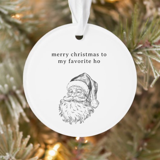 De favoriete Ho Funny Holiday Kaart van de Kerstma Ornament (Boom)