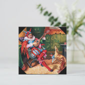 De favoriete Jester-uitnodiging van de koning Kaart (Staand voorkant)