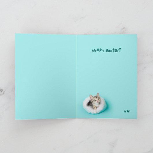 De favoriete Kaart van Pasen van het Katje van (Binnen)