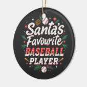 De favoriete kerstboom van de Kerstman Keramisch Ornament (Links)