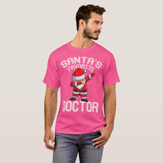 De favoriete kerstman van de kerstman t-shirt (Voorkant volledig)
