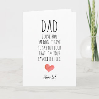 De favoriete kindertypografie van mijn vader kaart