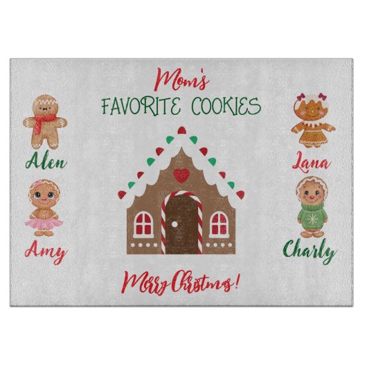 De favoriete koekjes van mama snijplank (Voorkant)