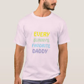 De favoriete papa van elke konijn t-shirt (Voorkant)
