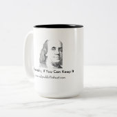 De favoriete podcast van Donny Tweekleurige Koffiemok (Voorkant links)