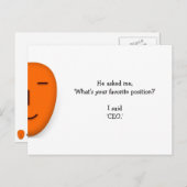 De favoriete positie van de datum.. - Een glimlach Briefkaart (Voorkant / Achterkant)