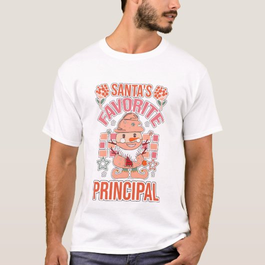 De favoriete rector van de Kerstman T-shirt (Voorkant)