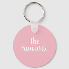 'De favoriete' roze toetsenbord Sleutelhanger