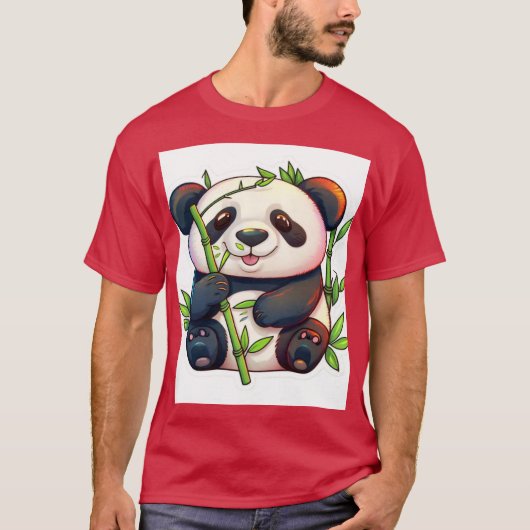 De favoriete snack van Panda T-shirt (Voorkant)