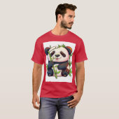 De favoriete snack van Panda T-shirt (Voorkant volledig)