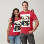 De favoriete snack van Panda T-shirt (Unisex)