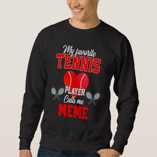 De favoriete Speler van de Tennis roept me de Moed Trui (Voorkant)