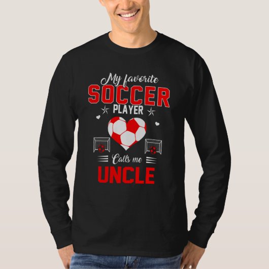 De favoriete Speler van de Voetbal roept me Oom Mo T-shirt (Voorkant)